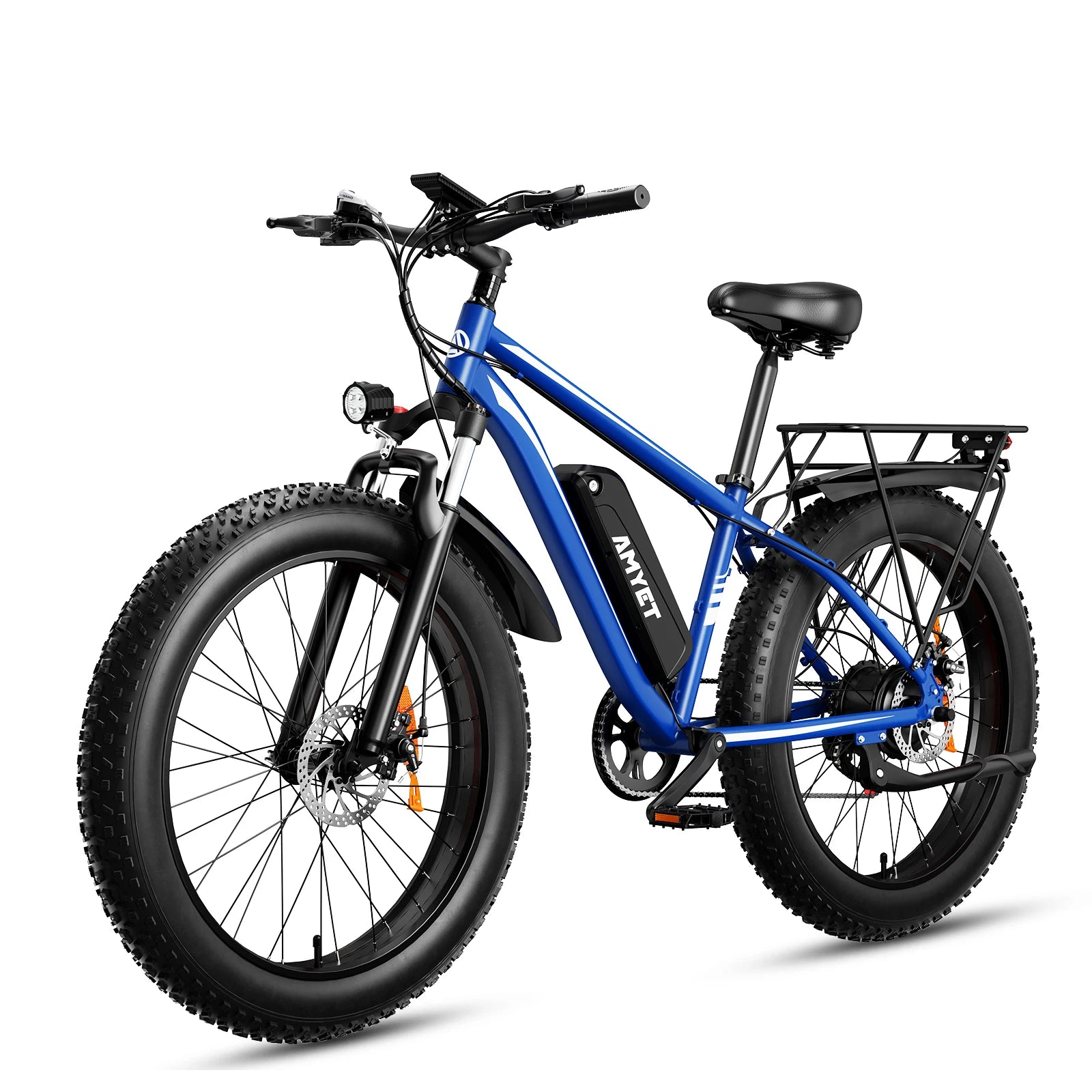AMYET EB26 Electric Bike | 1500W Peak | 28MPH | 60-Mile Range | Fat Tire All-Terrain