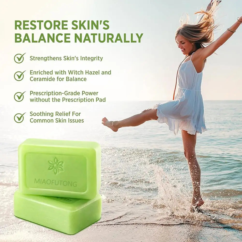 Tea Tree Soap, Soap Bar with Tea Tree Oil, Natural Soaps for Body Skin Cleaning, Gentle Exfoliating Bar Soap