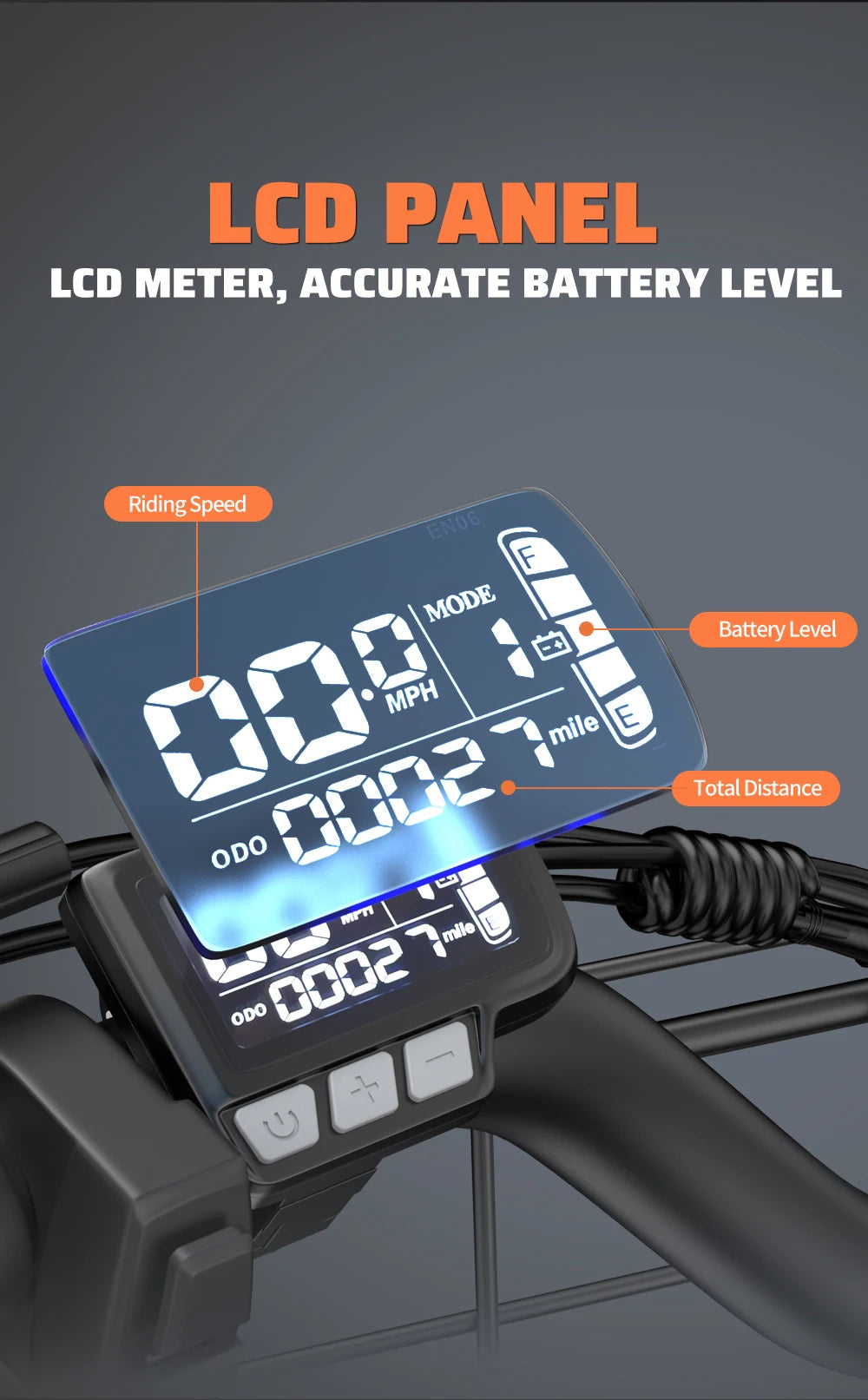 Kickwey LD20 Electric Bike – 1500W 48V Fat Tire E-Bike, 32 MPH