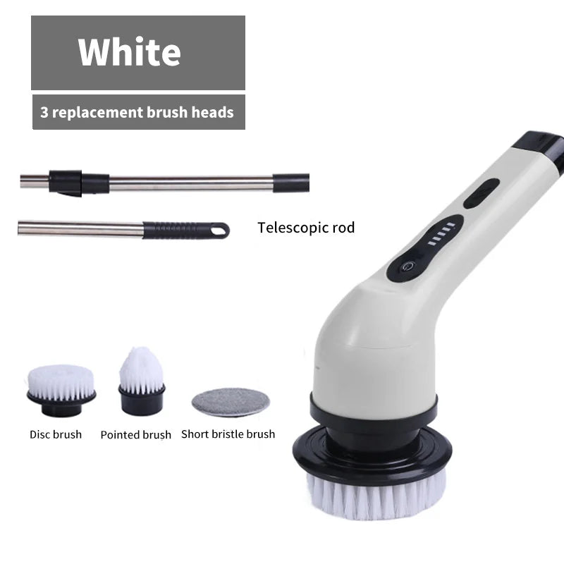 9-in-1 Electric Spin Scrubber Cleaning Brush | Kitchen, Bathroom & Home