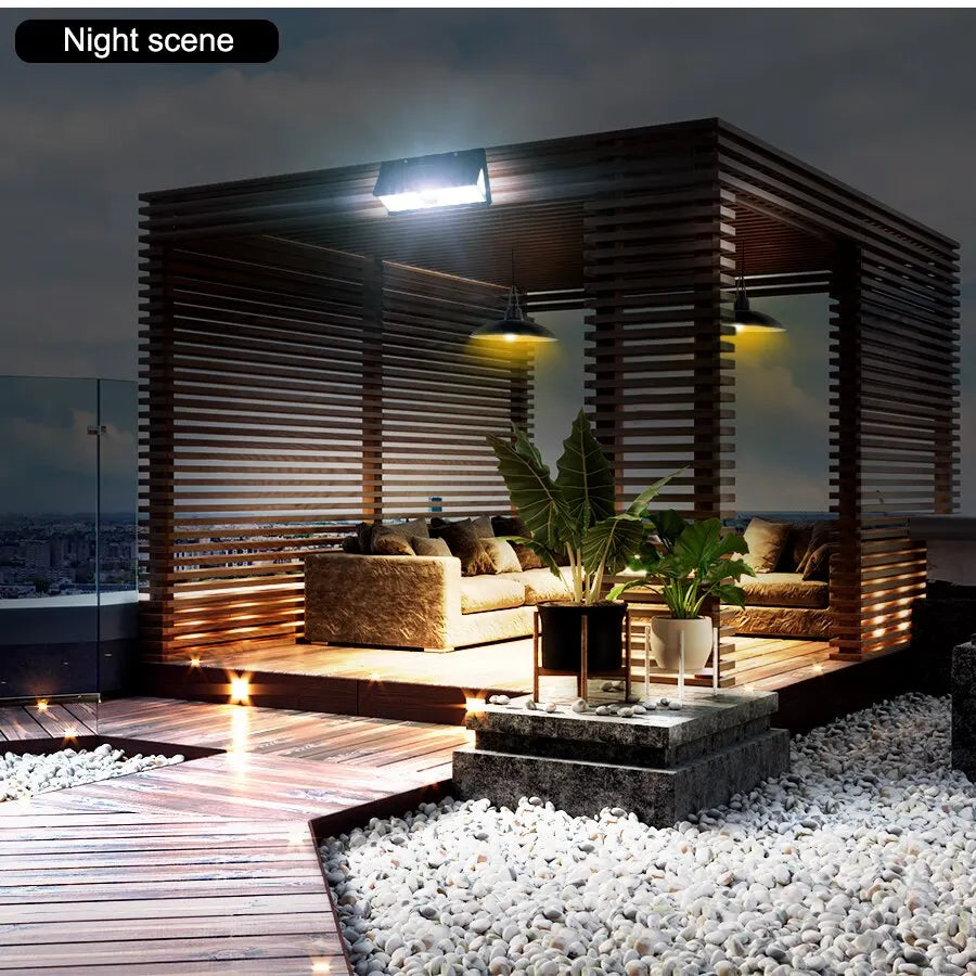190 LED Solar Light Outdoor Garden Wall Lamp | 4 Modes IP65 Waterproof Motion Sensor Light for Yard & Door