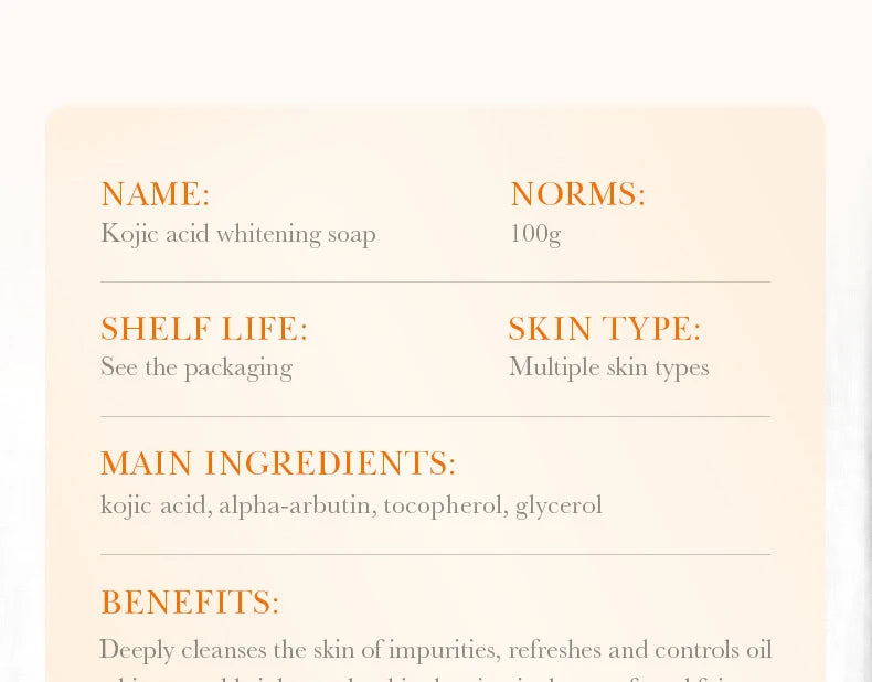 SADOER Kojic Acid Facial Soap – Brightening Face Wash & Body Bar