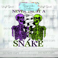 Snake and Skeleton Vinyl Decal