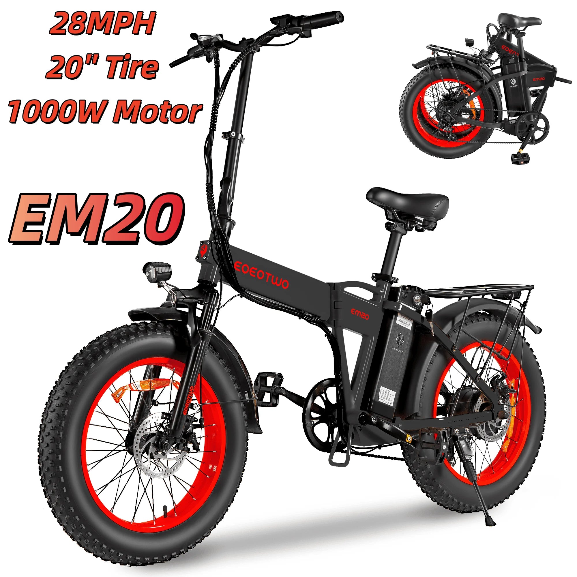 1500W Fat Tire Electric Bike | 34MPH | 60-Mile Range | Adults