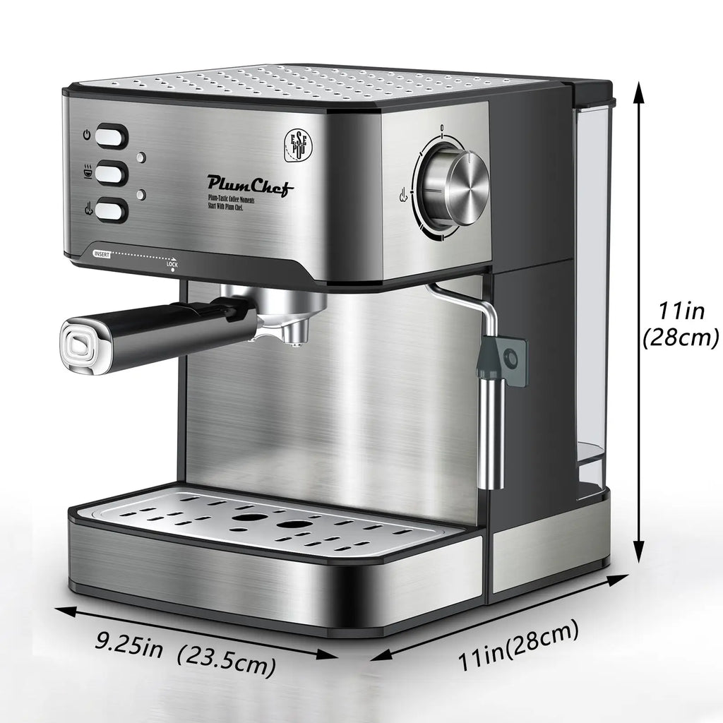 20-Bar Espresso Machine with Milk Frother & 54oz Water Tank