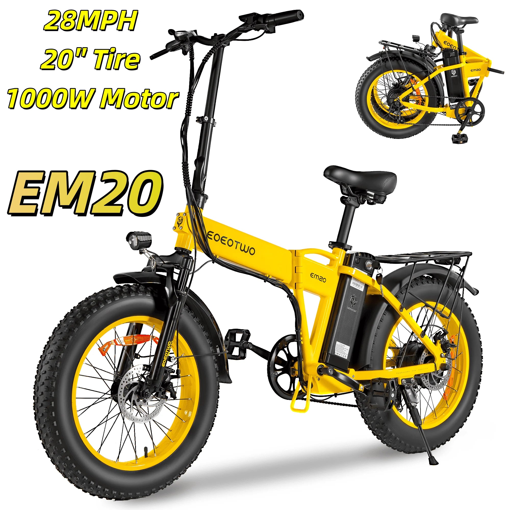1500W Fat Tire Electric Bike | 34MPH | 60-Mile Range | Adults