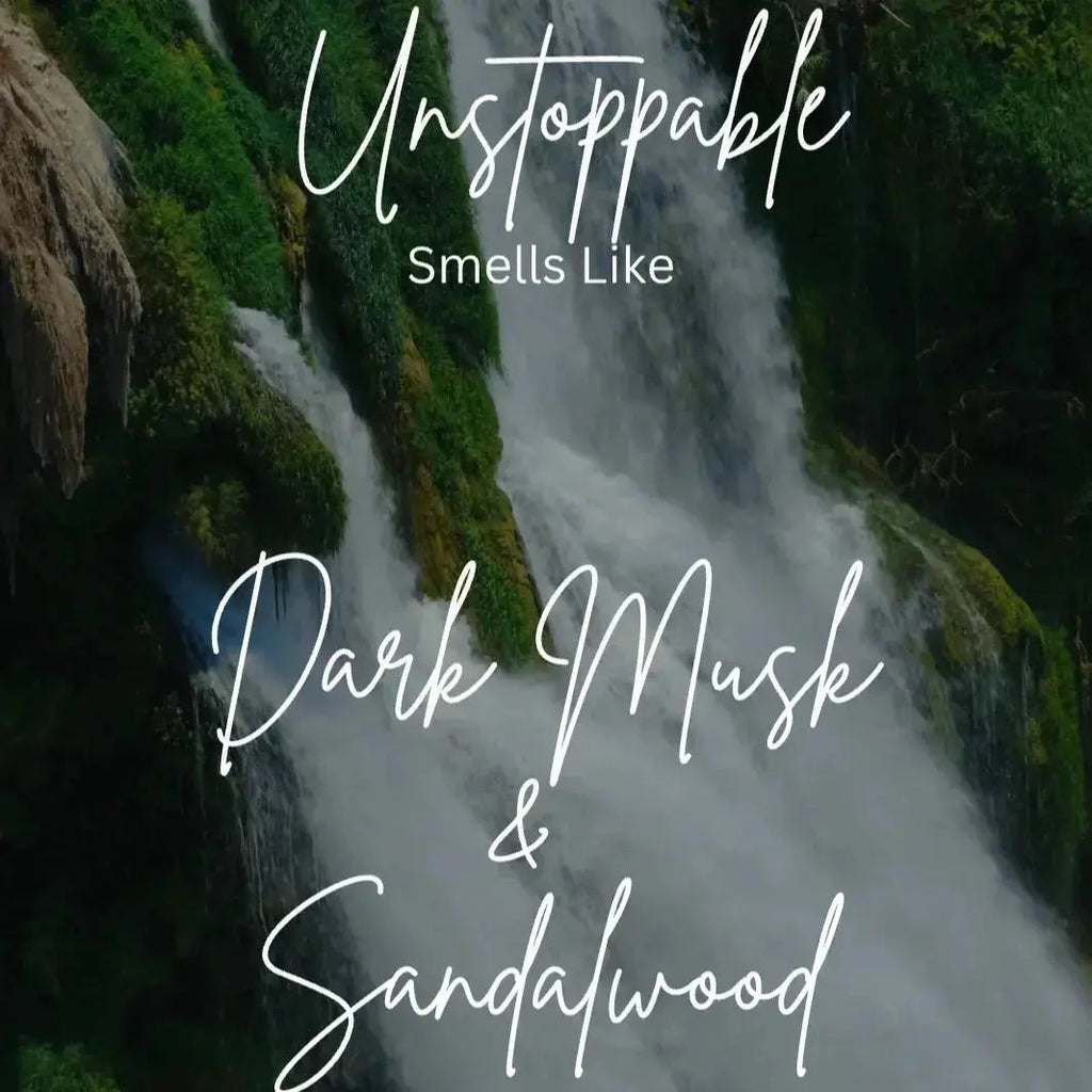 Unstoppable Coconut Soy Luxury Candle – Clean Non-Toxic Soy Candle for Inspired, Elevated Living (Dark Musk & Sandalwood)