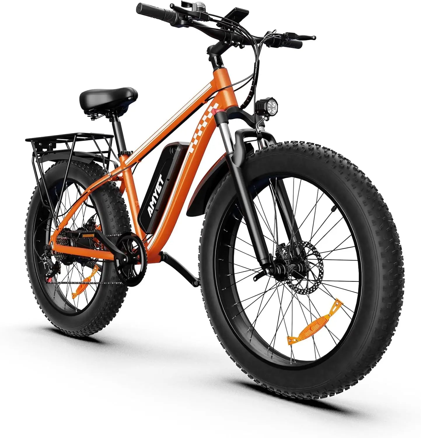 AMYET EB26 Electric Bike | 1500W Peak | 28MPH | 60-Mile Range | Fat Tire All-Terrain