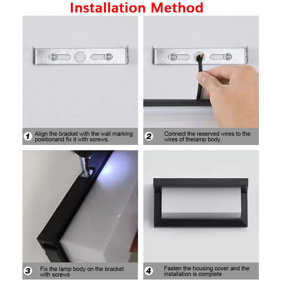 LED Outdoor Wall Light Waterproof IP66 | Motion Sensor Porch Light for Balcony, Garden & Yard