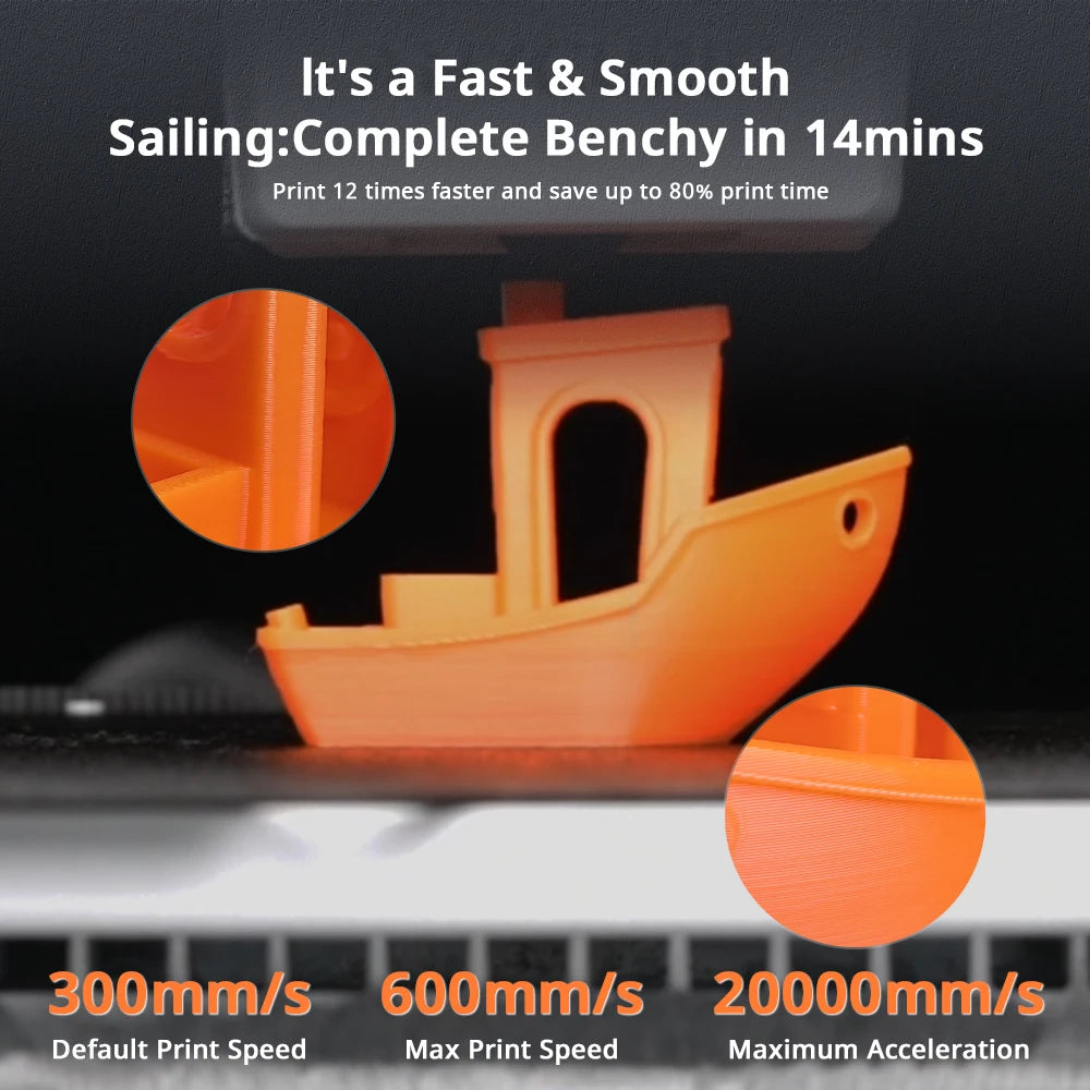 ANYCUBIC Kobra X 3D Printer ACE GEN2 Multi-color Printing 2X Speed & Material Savings 4-Color Built-in Smart Remote Control
