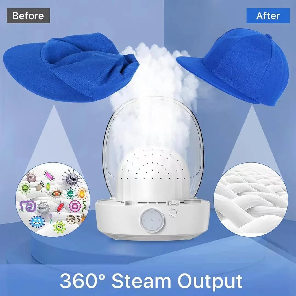 Portable Hat & Wig Steam Cleaner | 1000W Electric Steamer, Shaper & Sanitizer