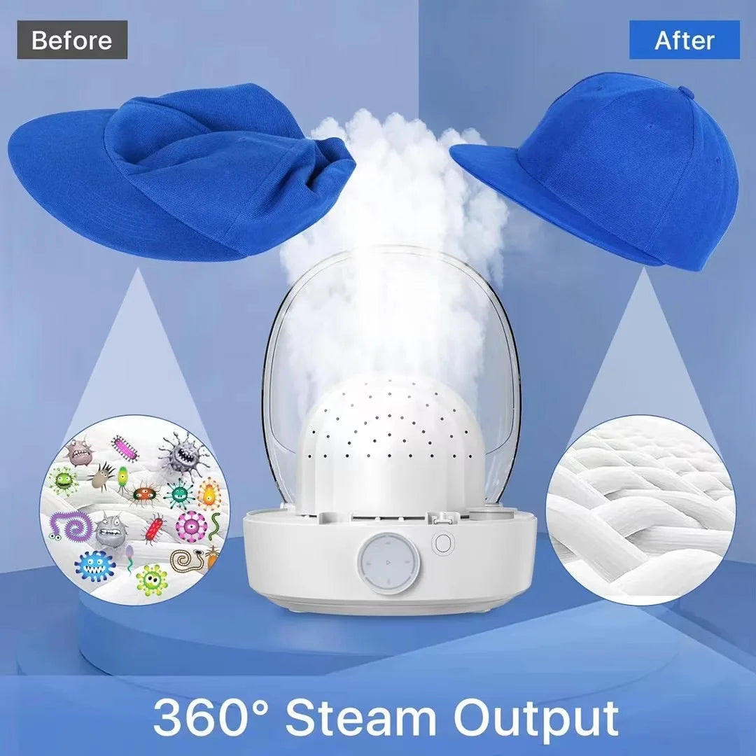 Portable Hat & Wig Steam Cleaner | 1000W Electric Steamer, Shaper & Sanitizer