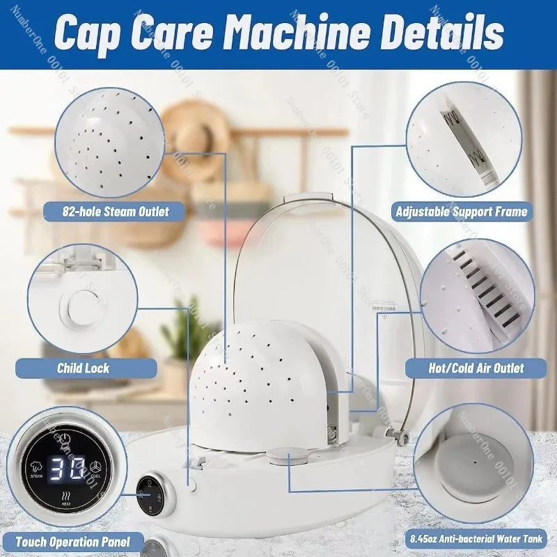 Hat & Wig Steam Care Machine | Portable Steamer, Cleaner & Sterilizer