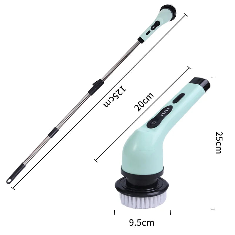 9-in-1 Electric Spin Scrubber Cleaning Brush | Kitchen, Bathroom & Home